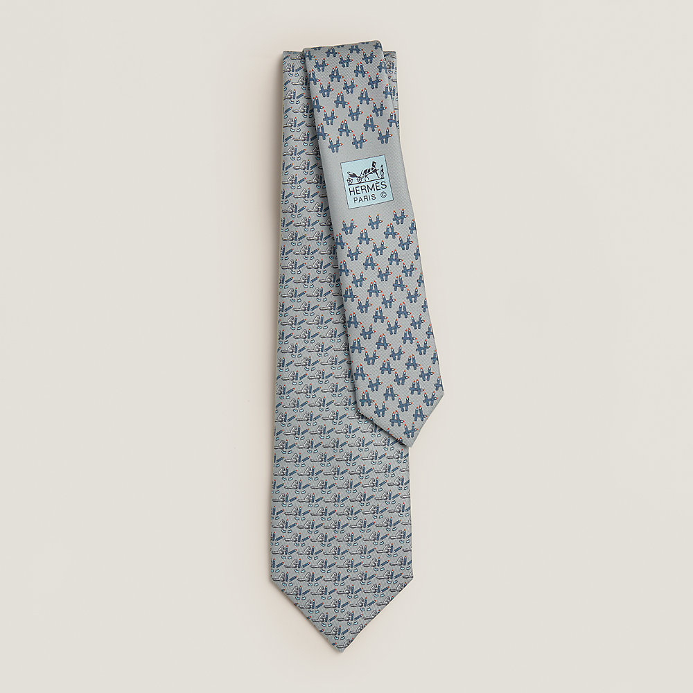 Taille-Crayon Twillbi tie - Grey | Hermès USA
